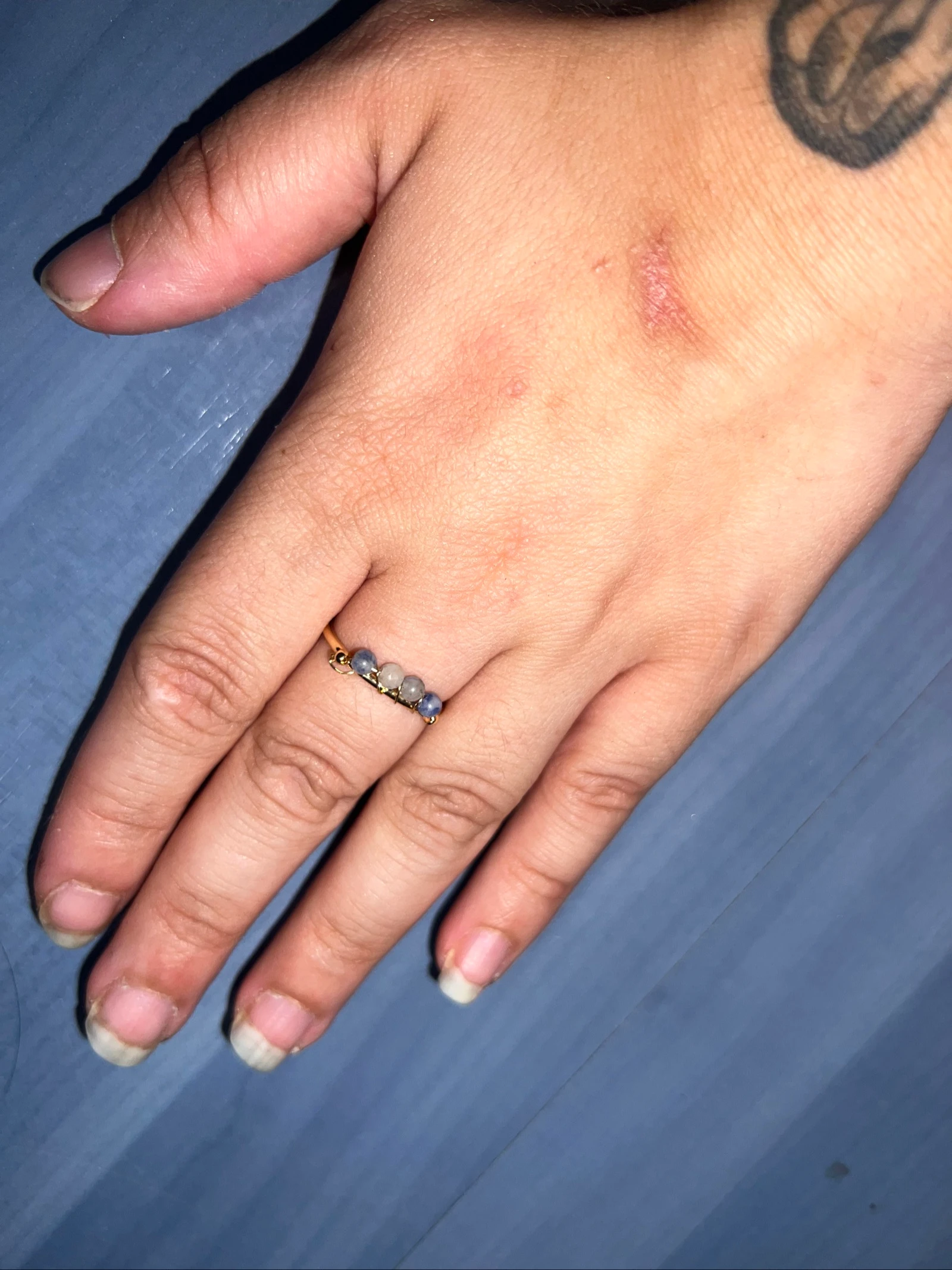 Fantaisie ring met parels – photo 3